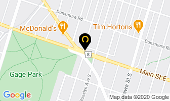 Main Billiard Lounge in Hamilton map