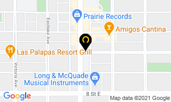 Main Street Accountants in Saskatoon map