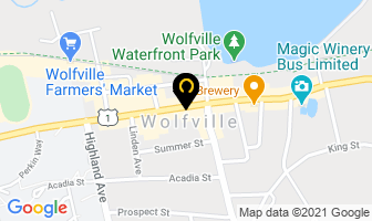 Main Street Dental Centre in Wolfville map