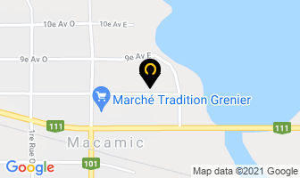 Maison Tardif in Macamic map