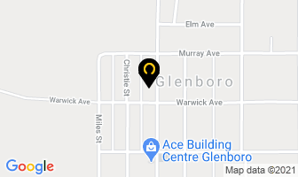 Major Hair Designs in Glenboro map