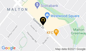 Malton Chiropractic Clinic in Mississauga map