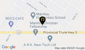 Manitou Community Daycare Centre in Manitou map