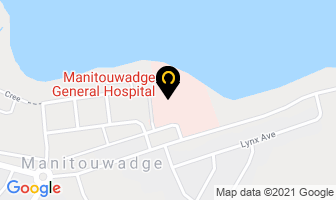 Manitouwadge General Hospital in Thunder Bay District map