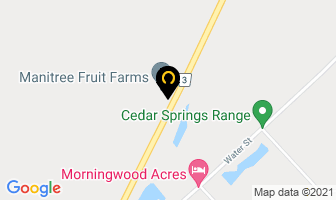 Manitree Fruit Farms in Chatham-Kent map