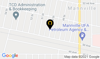 Mannville Municipal Library in Mannville map