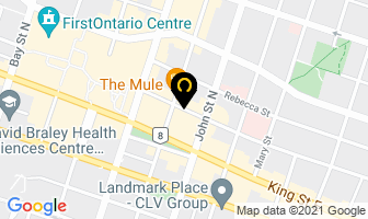 Manta Contemporary in Hamilton map