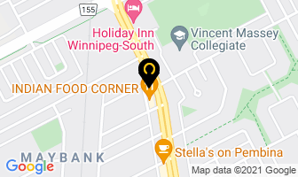 Mantra Therapeutic Massage in Winnipeg map
