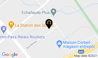 Mapei Inc in Beauharnois map
