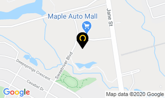 Maple Acura in Vaughan map