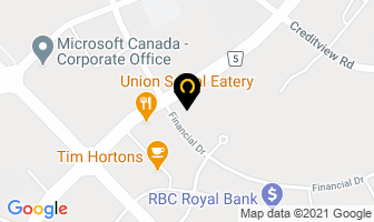 Maple Leaf Foods in Mississauga map