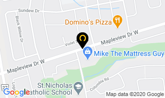 Mapleview Family Dental in Barrie map