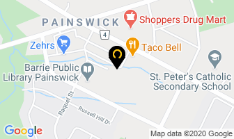 Marble Slab Creamery in Barrie map