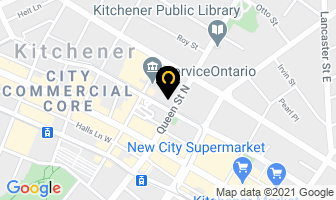 Mario Kralj in Kitchener map