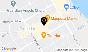 Mariposa Folk Foundation in Orillia map