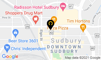 Maritime Travel in Sudbury map