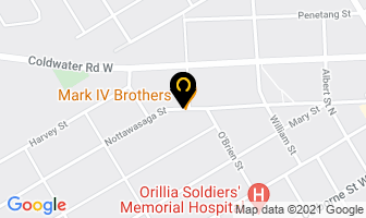 Mark For Iv in Orillia map
