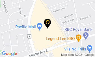 Markham Chinese Seniors Association in Markham map