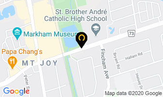 Markham Waxers Hockey Association in Markham map