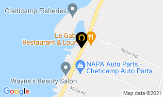 Mark's Taxi in Chéticamp map