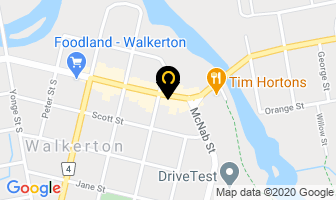 Marlin Travel in Walkerton map