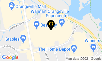 Marlin Travel in Orangeville map