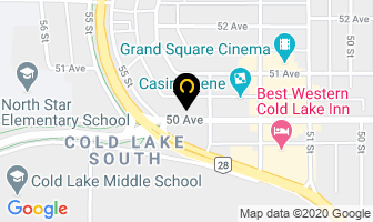 Marlin Travel in Cold Lake map