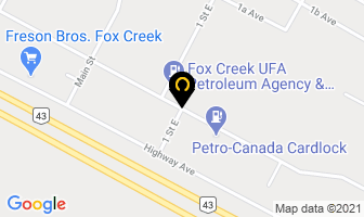 Marnevic Construction Ltd in Fox Creek map