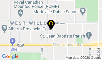 Marshall Roofing Ltd in Morinville map