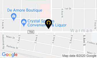 Martens Warman Funeral Home Inc in Warman map