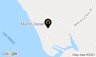 Martin Diesel Inc in Lac-baker map