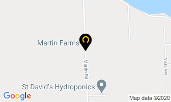 Martin Farms Ltd in Lethbridge map