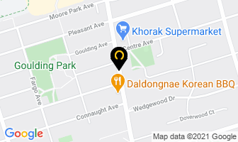 Martin Khodaverdian in North York map