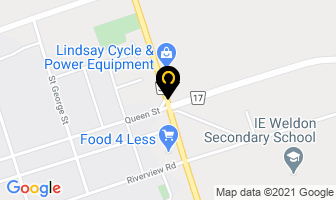 Martin Woodworking Services in Lindsay map