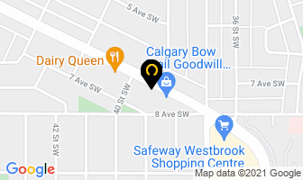 Martinizing Bow Trail in Calgary map