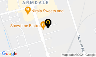 Martin's Bakery in Orillia map