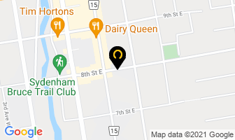 Martin's Coaches Ltd in Owen Sound map