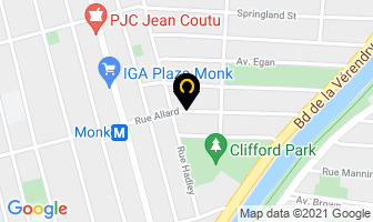 Massage Lu in Montreal map
