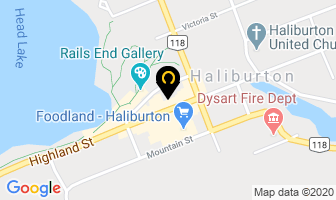Master's Book Store in Haliburton map