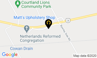Matt's Upholstery Shop in Norfolk County map