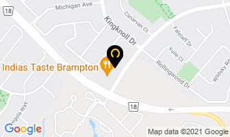 Mavis Walk In Clinic in Brampton map