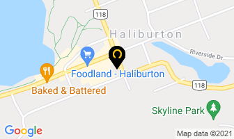 Maxim Jug City in Haliburton map