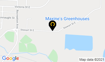 Maxine's Greenhouses in Vanderhoof map