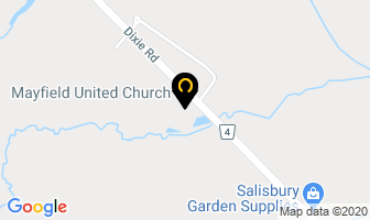 Mayfield United Church in Caledon map