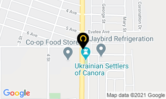 Mayrand Arnold Equipment Sales in Canora map