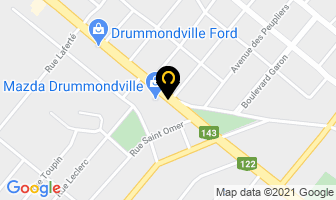 Mazda Drummond in Drummondville map