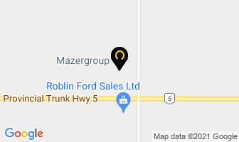 Mazergroup Roblin in Roblin map
