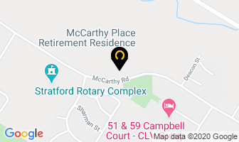 Mccarthy Place Retirement Residence in Stratford map