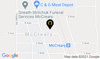 Mccreary School in Mccreary map