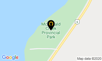 Mcdonald Creek Provincial Park in Nakusp map